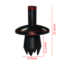 10276 Clips et attaches en plastique automatique Clips de carrosserie automobile Rivets en plastique Clips de voiture