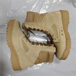 Botas de Desierto DFT0115 Ligeras, Zapatos de Combate Color Caqui Marrón, Botas de Desierto LAMAI de Gamuza - Product Image 1