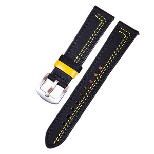 <span class=keywords><strong>Correa</strong></span> de Reloj de Cuero Genuino Crazy Horse de 20mm y 22mm, Moderna, Suave y Transpirable, Disponible al por Mayor - Product Image 5