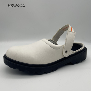 LXG, Zuecos de Seguridad Blancos para Laboratorio Médico con Correa Ajustable, Zuecos de Trabajo Negros Aislados y Económicos para Aliviar el Dolor de Pies HSW002 - Product Image 2