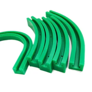 Plastic Uhmw-Pe Kettinggeleiderails Polyethyleen Gebogen Geleiderail Transportband Glijdende Geleider