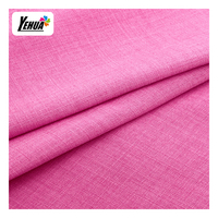 Vente chaude 100% polyester tissé poly lin lolis tissu flux d'air crêpe couleurs unies lolis costume tissu pour vêtements pour femmes