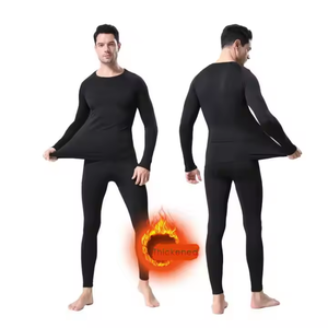 Ensemble <span class=keywords><strong>de</strong></span> <span class=keywords><strong>sous</strong></span>-vêtements thermiques pour hommes, polaire à manches longues, gymnastique, sport, football, escalade, pantalon <span class=keywords><strong>de</strong></span> compression d'hiver, grande taille, respirant - Product Image 5