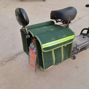Sacoche de moto et de vélo personnalisée, étanche, avec crochets réglables, bande réfléchissante, pour porte-bagages double - Product Image 4
