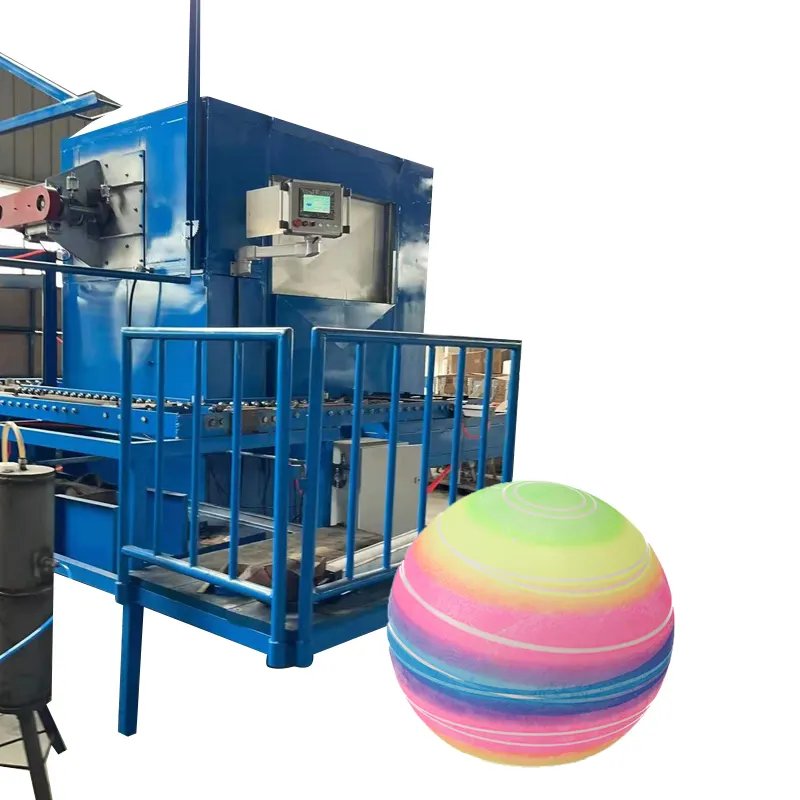 Automatische Zacht Pvc Rubber Hars Plastic Pop Speelgoed Maken Machine Regenboog Bal Kids Ball Machines