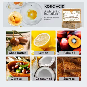 Jabón orgánico de leche de cabra con logotipo personalizado con ingrediente de aloe vera que aumenta el resplandor y la elasticidad de la piel - Product Image 3