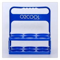 Porte-bouteilles de bière pliable pour 6 bouteilles, barware, porte-bouteilles de bière portable, porte-boissons en plastique pour grandes tasses, logo personnalisé