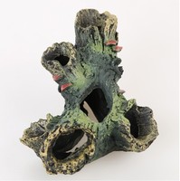 Résine aquarium ornemental aménagement paysager décoration poisson et crevettes nid mousse vase échapper maison flocage mousse petit arbre trou