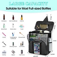 Sac de Douche Portable en Maille Ouverte Tendance, Grande Capacité, Séchage Rapide, à Suspendre pour Dortoir Universitaire, Salle de Bain, Camping