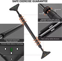 Barre de traction réglable CW PLB009 pour cadre de porte, sans perçage, équipement d'entraînement de force multi-prise pour tractions