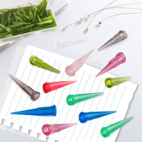 100 embouts coniques en plastique de calibre 27 TT pour distribution d'adhésif, pointe de 0,2 mm, ID de pointe, flux fluide, micro-trou, accessoires fabriqués en Chine