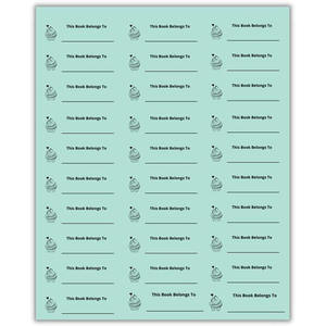 Etiquetas de libros personalizadas Cupcake este libro pertenece a pegatinas etiqueta personalizada pegatina <span class=keywords><strong>para</strong></span> niños libros escolares o <span class=keywords><strong>biblioteca</strong></span> - Product Image 2