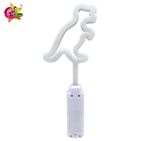 Bâton lumineux LED portable double face, dinosaure, petite baguette lumineuse colorée, jouet tendance en plastique pour enfants