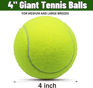 Balles de tennis colorées et résistantes pour animaux de compagnie, en caoutchouc durable, interactives et couineuses, pour l'entraînement et le jeu de rapport du chien, faciles à attraper - Product Image 2