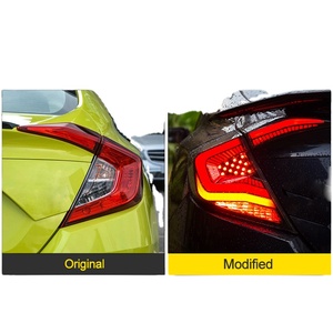 Luces LED de Señal de Giro para Parachoques <span class=keywords><strong>Trasero</strong></span>, Lámpara Trasera LED para <span class=keywords><strong>Honda</strong></span> <span class=keywords><strong>Civic</strong></span> 2016-2019 - Product Image 6