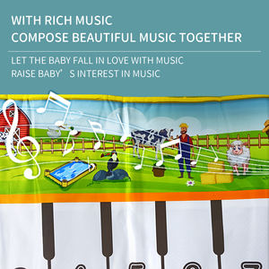 OEM 100x40ซม. คีย์บอร์ดเปียโนไฟฟ้า แผ่นรองเล่นดนตรี เครื่องดนตรี ของเล่นเต้นรำสำหรับเด็ก - Product Image 4