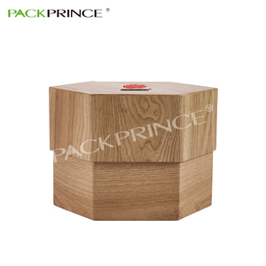 personalizado logotipo ecológico negro grande de papel de cartón de inserto de hexagonal de la caja de regalo - Product Image 2