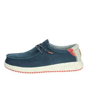 รองเท้าโลฟเฟอร์ผ้าใบลำลองสำหรับผู้ชาย Pitas Uomo Slip On Nias Blu - Product Image 1