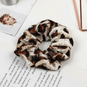 Moda di tendenza elastici di velluto pizzo peluche raso semplice accessori per capelli per le donne e le ragazze vendita calda nel commercio all'ingrosso - Product Image 1