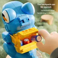 Machine à griffes de rachat de points de jouet en plastique dinosaure à remonter pour enfants en gros avec pendentif sac cadeau