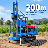 Nouveau Modèle Foreuse de Puits d’Eau sur Chenilles 200m Moteur Diesel 50HP Machine de Forage de Puits d’Eau Potable Domestique