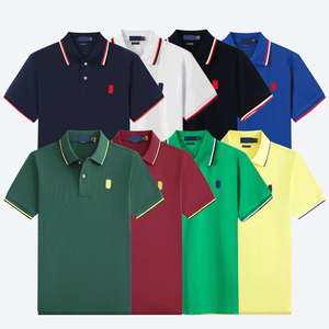 Camiseta de Manga Corta, Informal, a la Moda, Bordada, para <span class=keywords><strong>Hombre</strong></span>, Marca Ralphes, de Verano, de Algodón, con Diseño de Caballo, Estilo Polo de Lujo para <span class=keywords><strong>Hombre</strong></span> - Product Image 1