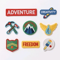 3D PVC brodé anglais citations inspirantes tactique moral Badge Applique feutre crochet et boucle patchs pour veste sac à dos sac