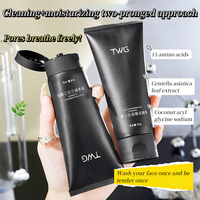 TWG RTS Nettoyant Visage Hydratant et Purifiant en Profondeur à l'Acide Aminé Noir – Meilleure Vente