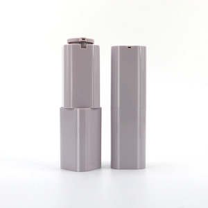 ตลับลิปสติกแบบหกเหลี่ยมสีม่วงสุดหรู ผลิตจากพลาสติก ABS พร้อมหัวปั๊มสุญญากาศ  หลอดคอนซีลเลอร์แบบกำหนดเอง  หลอดรองพื้นเปล่า  แท่งไฮไลท์  พิมพ์ลายด้วย UV - Product Image 2