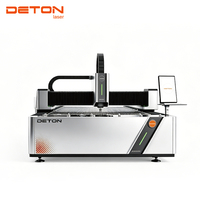 Machine de découpe laser à fibre DETON 3015 3000W pour métal, acier, acier inoxydable, aluminium, cuivre, laiton - Type portique CNC à refroidissement par eau