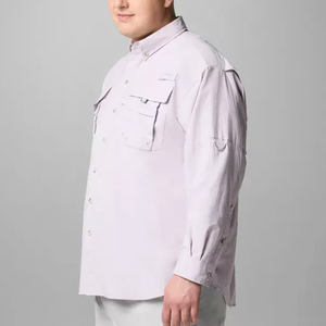 Camisa de pesca con botones, estilo occidental, con diseños de peces, reflectante, con estampado digital de camuflaje. - Product Image 3