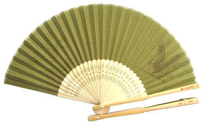 Abanico de Mano de Bambú Blanco Personalizado, con Logotipo Impreso y Pintado, Abanico de Papel en Blanco Portátil para Bodas - Product Image 6