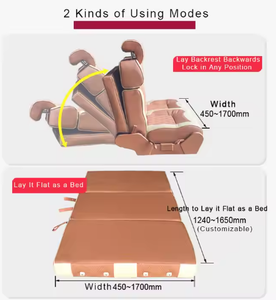 Asiento de coche modificado multifuncional personalizado, asiento de 3 pliegues, asiento de cama plegable para autocaravana RV MPV <span class=keywords><strong>Camper</strong></span> Van - Product Image 2