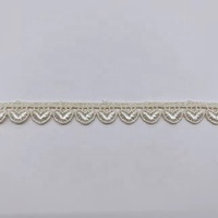 Ruban de dentelle florale écologique 100 % polyester pour vêtements et textiles de maison