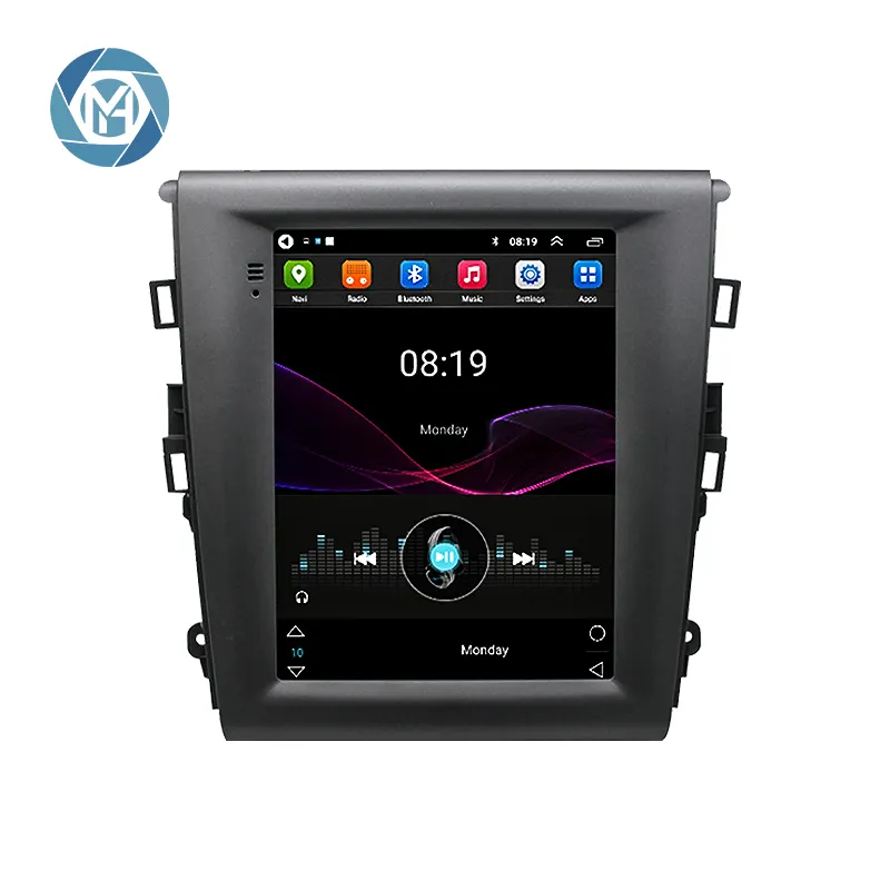 Radio Mobil Ford Mondeo Navigasi Gps 9.7 Inci, Radio Mobil WIFI Multimedia Navigasi Gps Android 9.1 Layar Vertikal 2013-2017