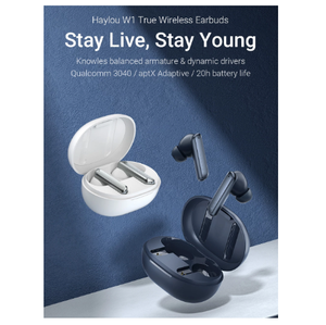 <span class=keywords><strong>Haylou</strong></span>-auriculares <span class=keywords><strong>W1</strong></span> Qualcomm 3040 BT 5,2, cascos Aptx, Hifi, Tws, adaptables, con estructura Dual equilibrada, dinámicos - Product Image 4