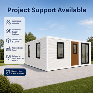 Casa Contenedor Modular Moderna de 20 Pies, Impermeable, Prefabricada, Apartamento Pequeño, Diseño Rectangular Contemporáneo de Nueva Generación - Product Image 1