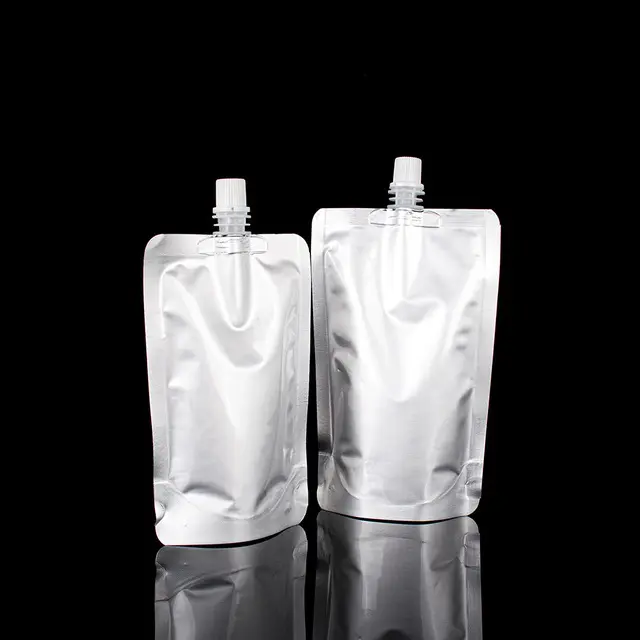 مخصص شعار الألومنيوم كيس فويل بسحاب دوق-باي الحقيبة السائل أو مستحلب حقيبة التخزين