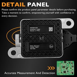 เซ็นเซอร์ NOx คุณภาพสูง ABS รุ่น HQPASFY 4326873 ช่องรับอากาศเข้า 5WK96742B เซ็นเซอร์ไนโตรเจนออกไซด์ ใช้ได้กับ Dodge Ram ปี <span class=keywords><strong>2013</strong></span>-2018 - Product Image 3