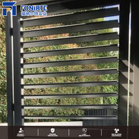 Aluminum Louver <strong>Fence</strong>-Eco-Friendly Durable Rustproof Modern Australia Ranch Style Home Security Yard Fencing with 3D Modeling