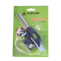 Réchaud de camping extérieur STARCAMP avec allumage piézoélectrique, torche à gaz à allumage électronique, pistolet à flamme de gaz