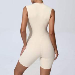 <span class=keywords><strong>Tuta</strong></span> Corta da Yoga Yoke, Abbigliamento Fitness, Alta Elasticità, Abbigliamento da Allenamento, <span class=keywords><strong>Tuta</strong></span> Sportiva da Yoga <span class=keywords><strong>con</strong></span> Cerniera per Donne - Product Image 4