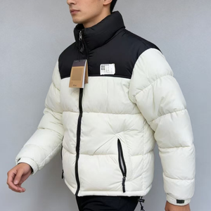 Veste pour <span class=keywords><strong>homme</strong></span> The Jacket For North City OEM ODM, chemise <span class=keywords><strong>matelassée</strong></span> décontractée lavée avec poches poitrine, <span class=keywords><strong>surchemise</strong></span> rembourrée chaude pour l'hiver, surface lisse - Product Image 1