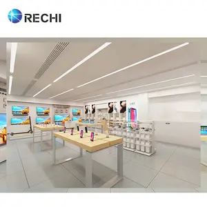 RECHI零售购物在商店开放手机商店布局和室内设计，以增强品牌形象和客户体验