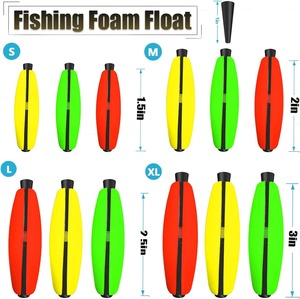 Flotteurs à cheville fendue Flotteurs de pêche au poisson-chat Slip Bobbers en mousse de cigare avec bouchon de tuyau pour Santee Catfish Rig Fish Finder Rig - Product Image 2