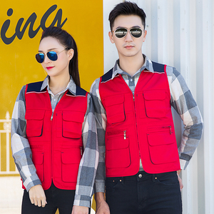 Chất Lượng Cao Cotton Làm Việc Vest Mát Quần Áo Người Đàn Ông Chàng Trai Vest Xây Dựng Làm Việc Đồng Phục Phù Hợp Với Mặc - Product Image 2