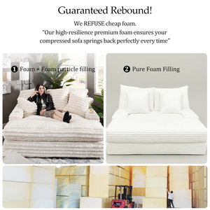 Gói nhỏ không có lắp ráp cần thiết phòng khách nén sofa giường ngủ với bộ nhớ bọt & chân bán buôn thiết lập - Product Image 4