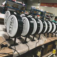 Enseigne lumineuse ovale à LED personnalisée en acrylique et aluminium, logo d'entreprise éclairé, suspendue, murale, étanche, publicité décorative