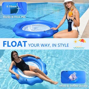 Flotador Inflable para Piscina, Resistente, para Adultos, con Inflado Rápido, Cómodo, para Piscinas - Product Image 6