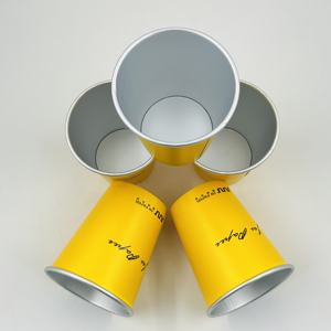Gobelet en papier aluminium écologique avec logo personnalisé pour café, thé, boissons gazeuses et boissons chaudes/froides - Sans danger pour les aliments - Product Image 3